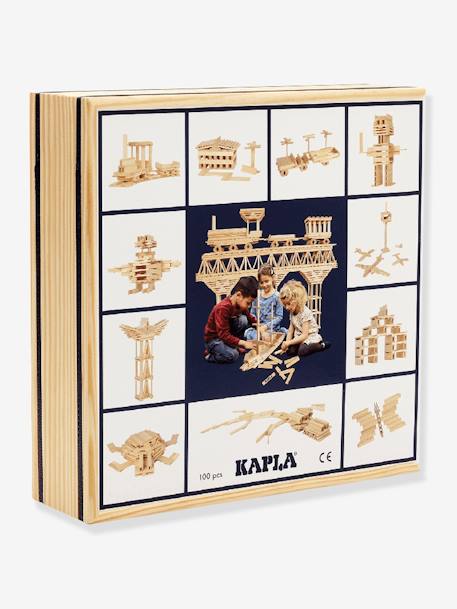 100-Piece Natural Building Block Box Set - KAPLA® beige 