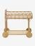 Kitchen Trolley in Rattan, for Dolls BEIGE MEDIUM SOLID 