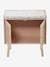 Changing Table in Straw & FSC® Wood, Poetry PINK LIGHT SOLID+white 