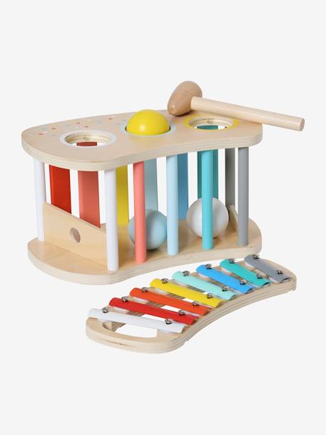 2-in-1 Wooden Xylophone 'Drum' - FSC® Certified Multi 