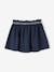 Skirt in Milano Knit Fabric for Girls BLUE DARK SOLID 