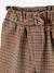 Chequered Shorts for Girls BROWN MEDIUM ALL OVER PRINTED 