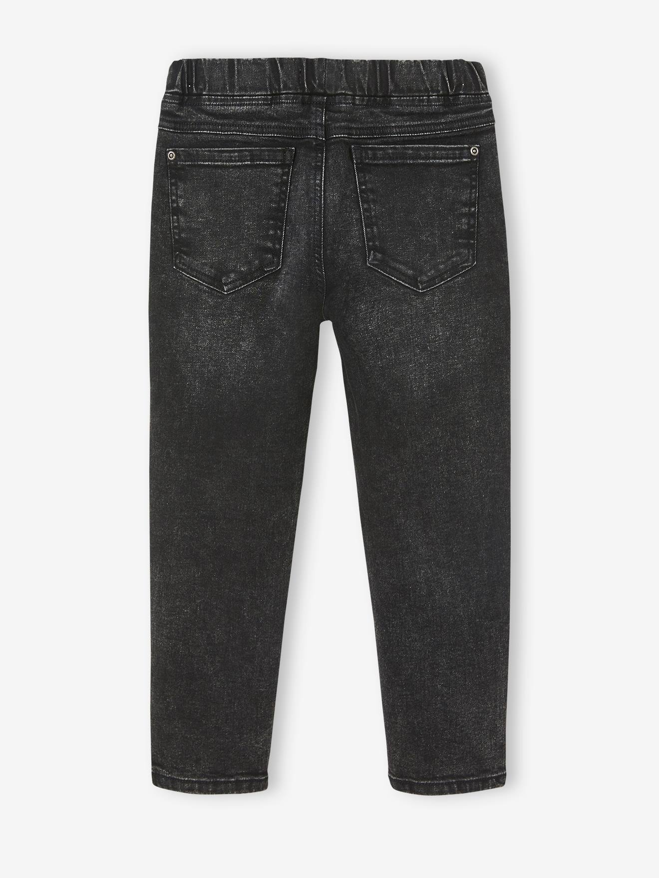 Black jeans best sale with cuts