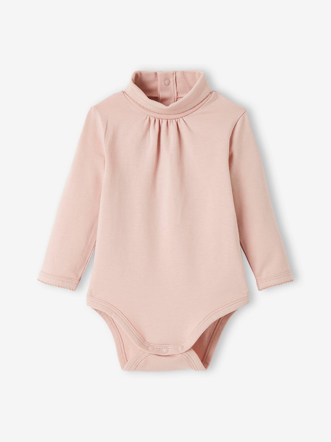 Pink long sleeve bodysuit hot sale baby