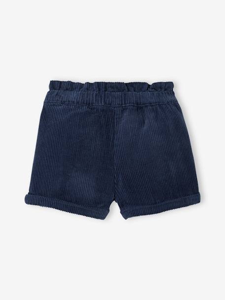 Corduroy Shorts for Baby Girls BLUE DARK SOLID+Camel 