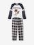 Beaver Pyjamas with Flannel Bottoms for Boys BLUE DARK SOLID WITH DESIGN 