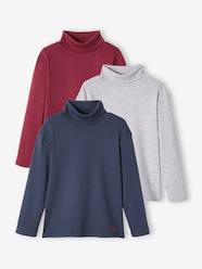 Boys-Pack of 3 Polo-Neck Tops