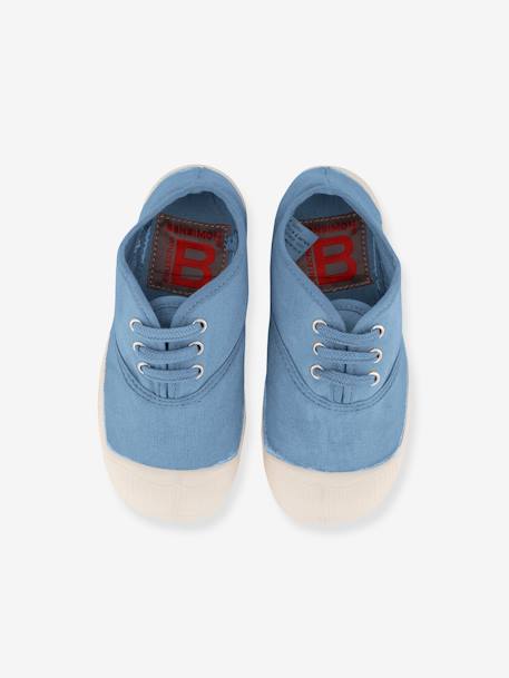 Cotton Canvas Trainers with Laces for Kids, by BENSIMON® beige+denim blue+khaki+navy blue+white 