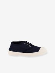 Shoes-Boys Footwear-Cotton Canvas Trainers with Laces for Kids, by BENSIMON®