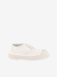 Shoes-Girls Footwear-Cotton Canvas Trainers with Laces for Kids, by BENSIMON®