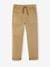 Worker Trousers, Easy to Slip On, for Boys BEIGE MEDIUM SOLID WITH DECOR+lichen+night blue 