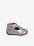 T-Strap Shoes in Glittery Leather for Baby Girls, Designed for First Steps BROWN MEDIUM METALLIZED 