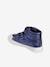 High-Top Trainers with Touch Fasteners for Girls BLUE DARK METALLIZED 