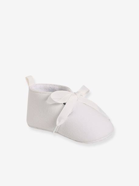 Soft Unisex Booties for Babies WHITE LIGHT SOLID 