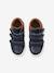 High-Top Leather Trainers for Boys, Designed for Autonomy BLUE DARK SOLID 