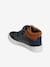 High-Top Leather Trainers for Boys, Designed for Autonomy BLUE DARK SOLID 