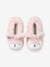 Plush Slippers for Girls PINK LIGHT SOLID WITH DESIGN 