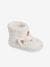 High-Top Unicorn Plush Slippers for Girls WHITE LIGHT SOLID WITH DESIGN 