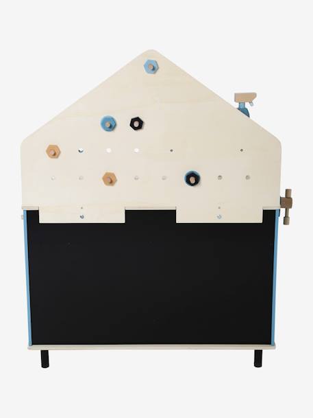 Large DIY Workbench in FSC® Wood & Metal BLUE DARK SOLID 