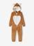 Fox Onesie for Girls BROWN LIGHT SOLID WITH DESIGN 