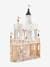 Princess Castle for Fashion Dolls in FSC® wood WHITE LIGHT SOLID WITH DESIGN 