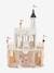 Princess Castle for Fashion Dolls in FSC® wood WHITE LIGHT SOLID WITH DESIGN 