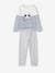 Pack of 2 Panda Pyjamas for Girls WHITE LIGHT SOLID WITH DESIGN 