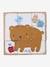 Animal Cubes Puzzle in FSC® Wood BEIGE LIGHT SOLID WITH DESIGN 