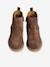 Leather Boots for Girls BLUE DARK SOLID+BROWN MEDIUM SOLID 