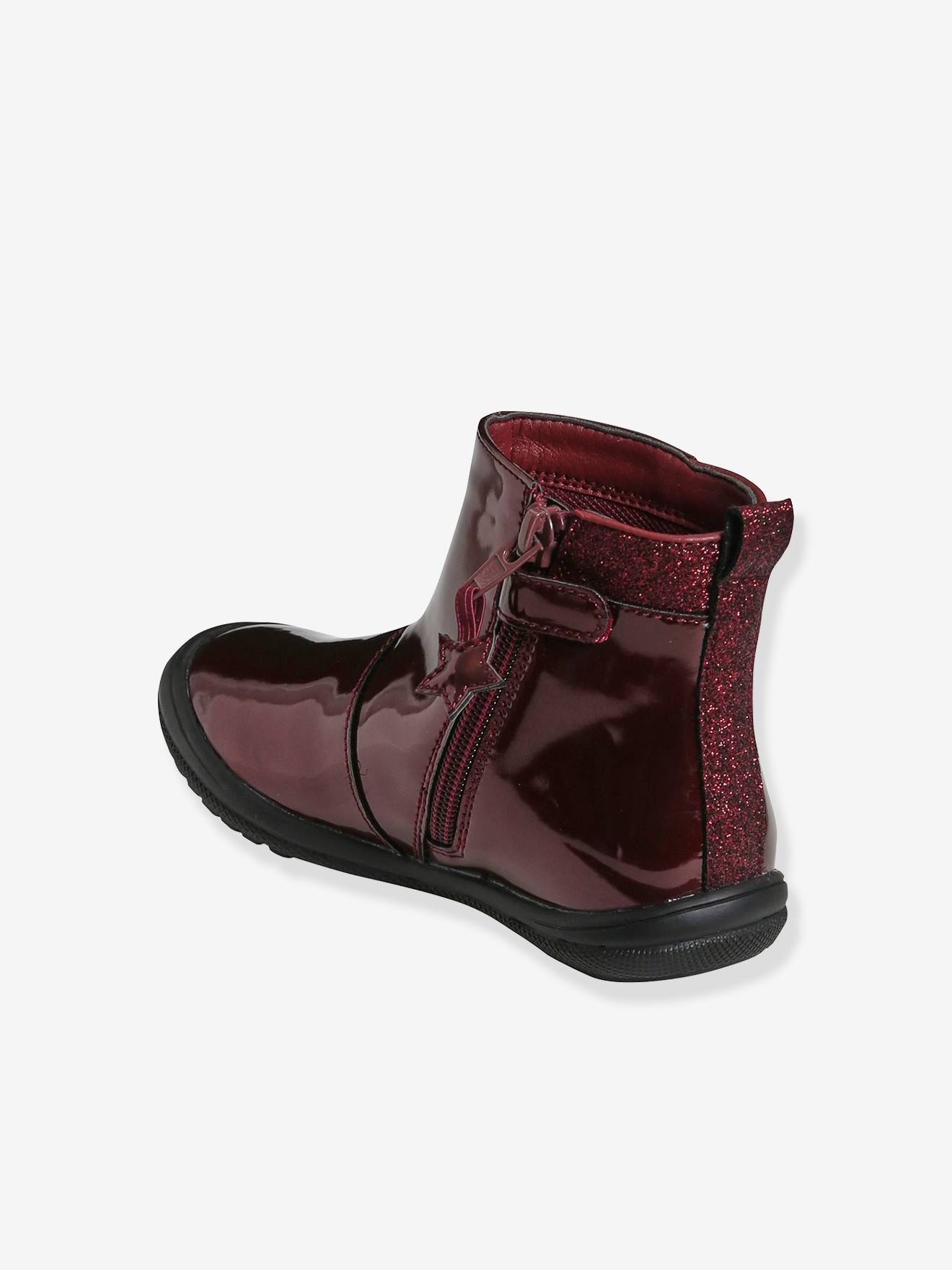 Girls 2024 patent boots