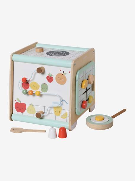 Kitchen Activity Cube in FSC® Wood BEIGE LIGHT SOLID WITH DESIGN 