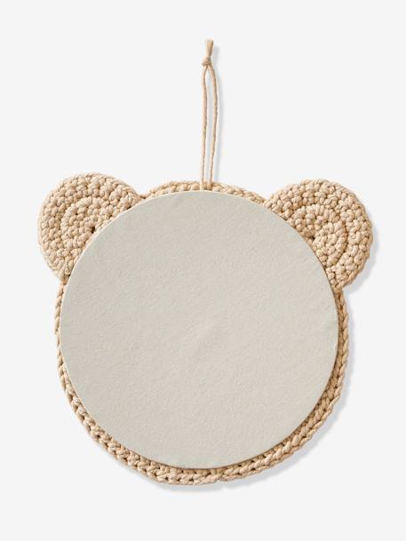 Knitted Bear Mirror BEIGE LIGHT SOLID 