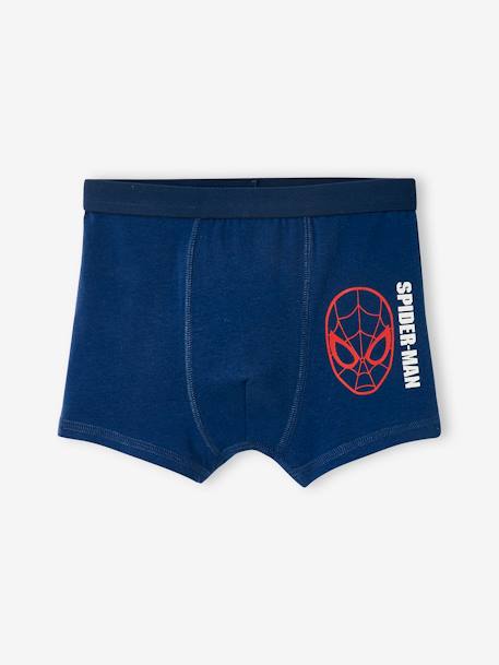 Pack of 3 Boxer Shorts, Spider-man by Marvel® BLUE DARK SOLID 