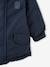 Reversible Parka with Hood for Babies BLUE DARK SOLID WITH DESIGN 