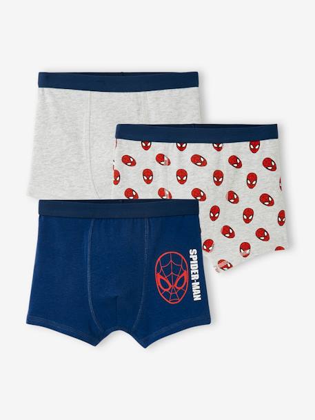 Pack of 3 Boxer Shorts, Spider-man by Marvel® - blue dark solid