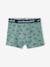 Pack of 5 Pairs of 'Sharks' Boxer Shorts for Boys BLUE MEDIUM SOLID WITH DESIGN 