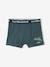 Pack of 5 Pairs of 'Sharks' Boxer Shorts for Boys BLUE MEDIUM SOLID WITH DESIGN 