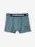 Pack of 5 Pairs of 'Sharks' Boxer Shorts for Boys BLUE MEDIUM SOLID WITH DESIGN 