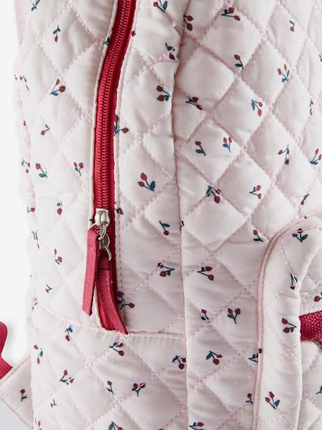 Backpack with Cherry Motifs for Girls PINK LIGHT ALL OVER PRINTED 