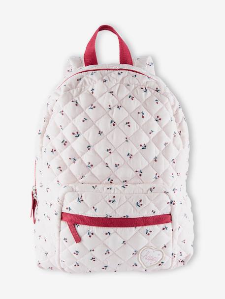 Backpack with Cherry Motifs for Girls PINK LIGHT ALL OVER PRINTED 