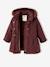 Woollen Coat for Girls Dark Blue+PURPLE DARK SOLID 