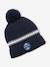 Beanie + Snood + Gloves Set in Rib Knit for Boys BLUE DARK TWO COLOR/MULTICOL+GREY MEDIUM TWO COLOR/MULTICOL 