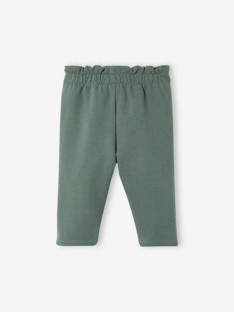 Fleece Trousers, Elasticated Waistband, for Babies Dark Blue+dusky pink+GREEN DARK SOLID 