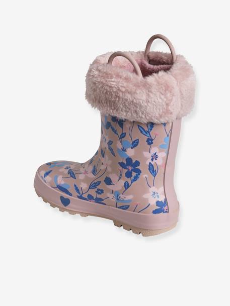 Printed Wellies for Girls, Designed for Autonomy PINK MEDIUM ALL OVER PRINTED 