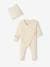 Rib Knit Jumpsuit & Beanie for Babies BEIGE LIGHT SOLID 