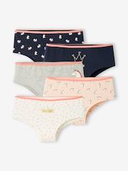 -Pack of 5 Unicorn Shorties for Girls