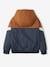 Colourblock Windcheater Jacket for Boys BEIGE DARK SOLID WITH DESIGN+bordeaux red 