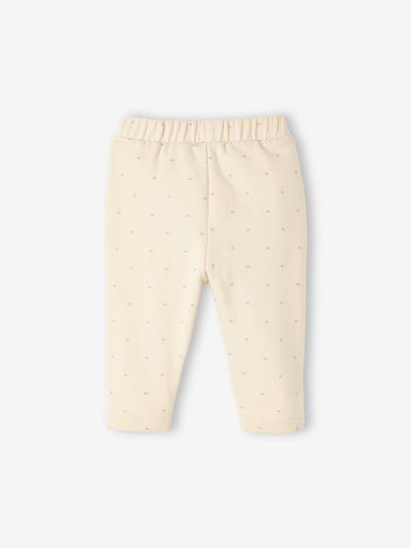 Fleece Trousers for Baby Girls Brown/Print+grey blue+rosy+sage green+WHITE MEDIUM ALL OVER PRINTED 