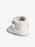 Pram Boots with Faux Fur for Babies ecru 