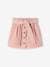 'Paperbag' Style Skirt in Corduroy for Girls Dark Green+grey blue+navy blue+peach+PINK LIGHT SOLID+plum 